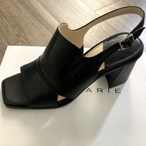 Brand new in box black heel sandals